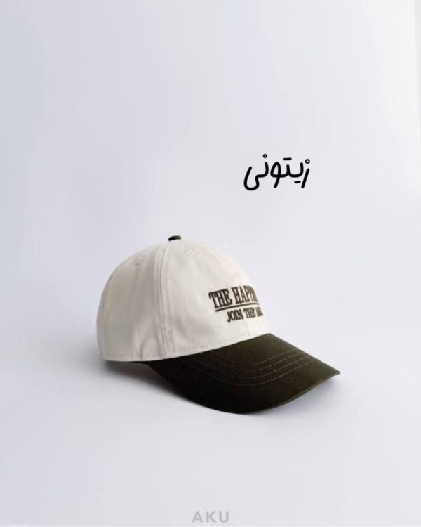 کلاه لبه‌دار دو رنگ زیتونی