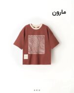 تیشرت تک چاپی مارون
