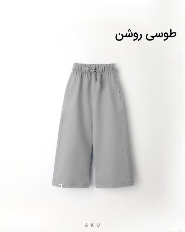 شلوار دورس بگ طوسی روشن