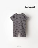 رامپر طرحدار طوسی تیره