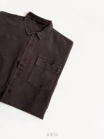 پیراهن کتان لَخت قهوه ای برند آکو