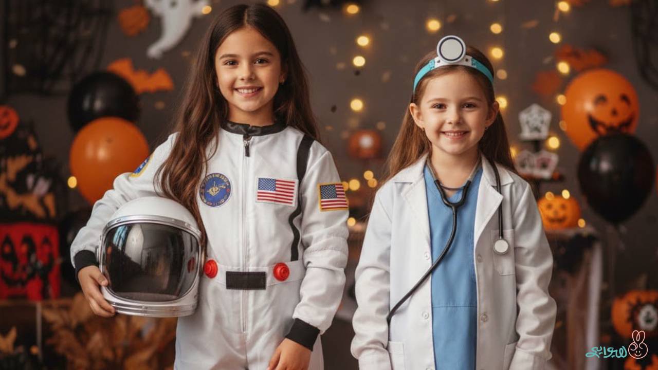 لباس فضانورد لباس هالوین دخترانه فضانورد