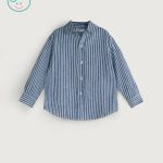 شومیز نخی راه راه درشت آکو