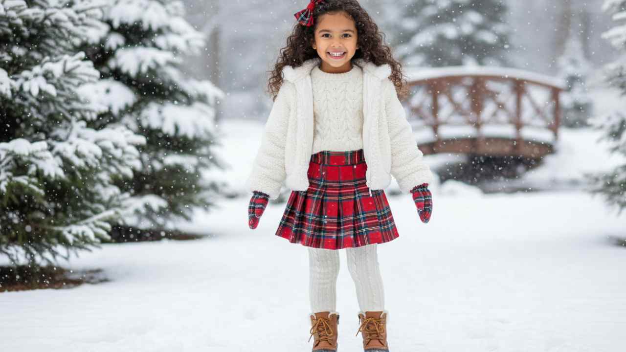 چک لیست خرید لباس زمستانی دخترانه دامن پشمی دامن پشمی برای خرید لباس زمستانی دخترانه