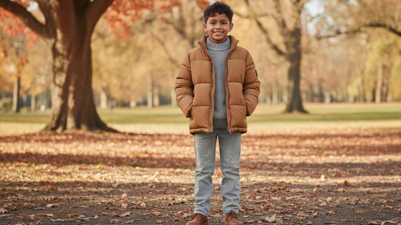 استایل وینتیج برای ست کردن پافر پسرانه با هودی و شلوار جین ست کردن پافر پسرانه با هودی و شلوار جین وینتیج