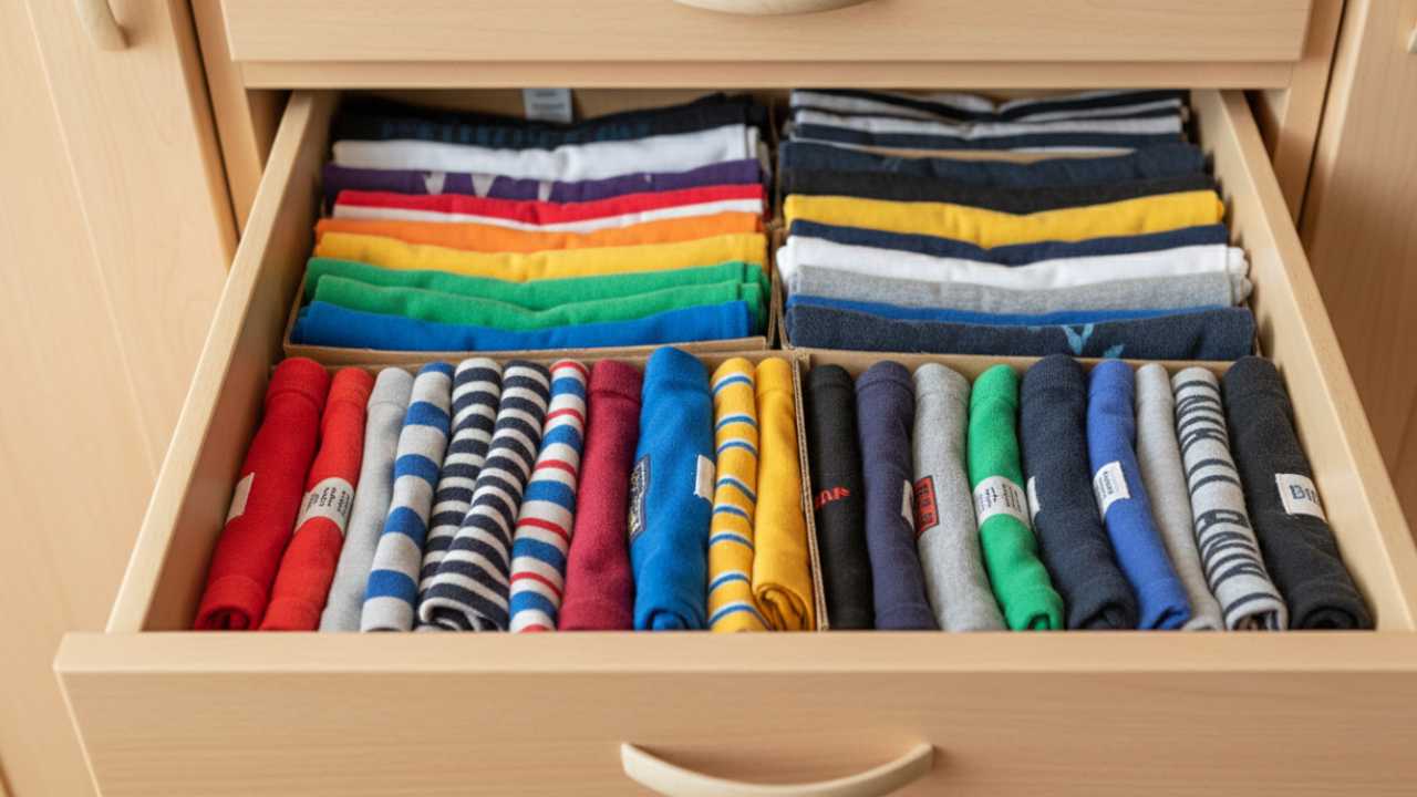 تکنیک تا کردن "بقچهای" یا "عمودی" تکنیک تا کردن "بقچهای" یا "عمودی" (روش ماری کوندو)