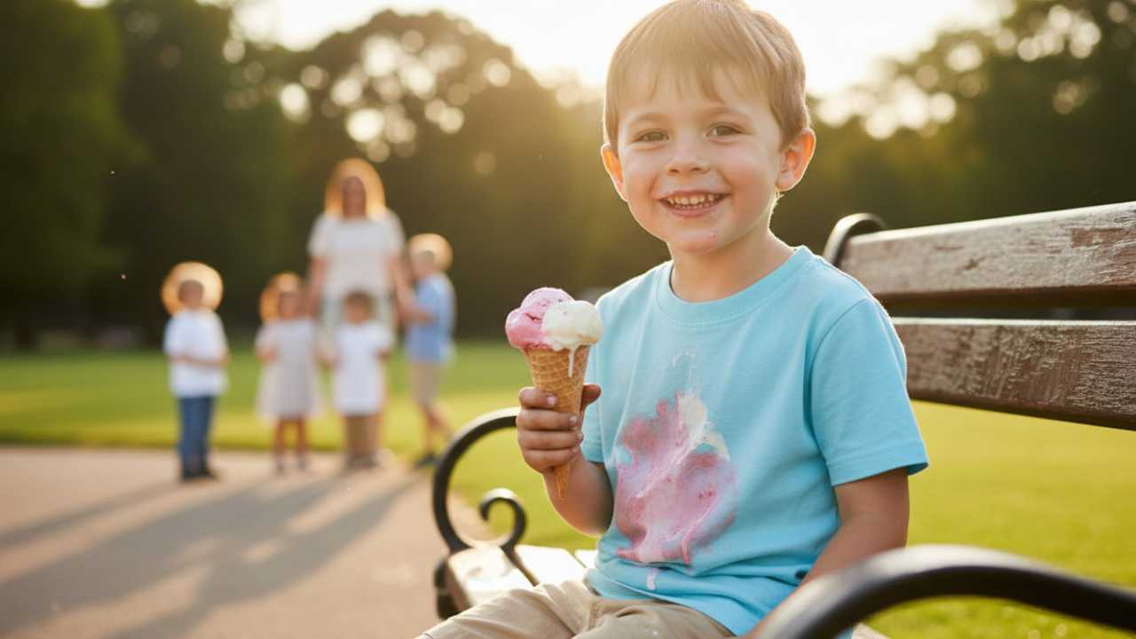 پاک کردن لکه بستنی: ترکیب شیر و شکر لکه بستنی: ترکیب شیر و شکر